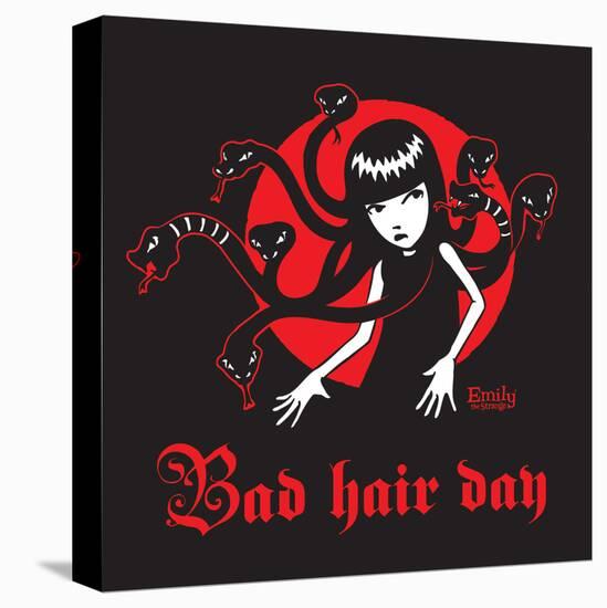 Bad Hair Day-Emily the Strange-Stretched Canvas