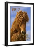 Bad Hair Day-Cora Niele-Framed Giclee Print