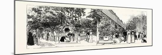 Bad Homburg Vor Der Hohe, Germany: the Louis Spring and the Promenade at the Kursaal, 1890-null-Mounted Giclee Print