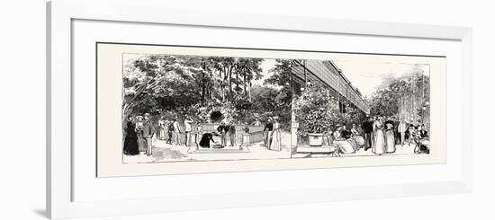 Bad Homburg Vor Der Hohe, Germany: the Louis Spring and the Promenade at the Kursaal, 1890-null-Framed Premium Giclee Print