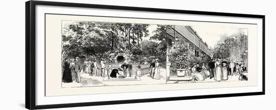 Bad Homburg Vor Der Hohe, Germany: the Louis Spring and the Promenade at the Kursaal, 1890-null-Framed Premium Giclee Print