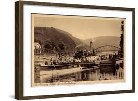 Bad Karlshafen Weser, Dampfer Kronprinz Wilhelm-null-Framed Giclee Print