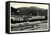 Bad Schandau, Elbe, Dampfschiff Schandau, Ort-null-Framed Stretched Canvas