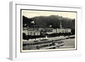 Bad Schandau, Elbe, Dampfschiff Schandau, Ort-null-Framed Giclee Print