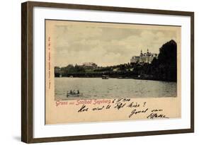 Bad Segeberg Bonn, Teilansicht Der Ortschaft, Boote-null-Framed Giclee Print