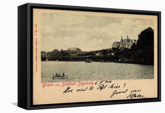 Bad Segeberg Bonn, Teilansicht Der Ortschaft, Boote-null-Framed Stretched Canvas