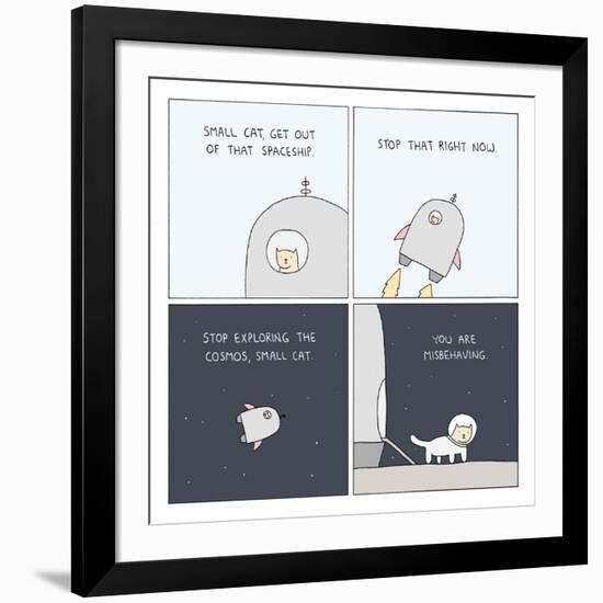 Bad Small Cat-Reza Farazmand-Framed Art Print