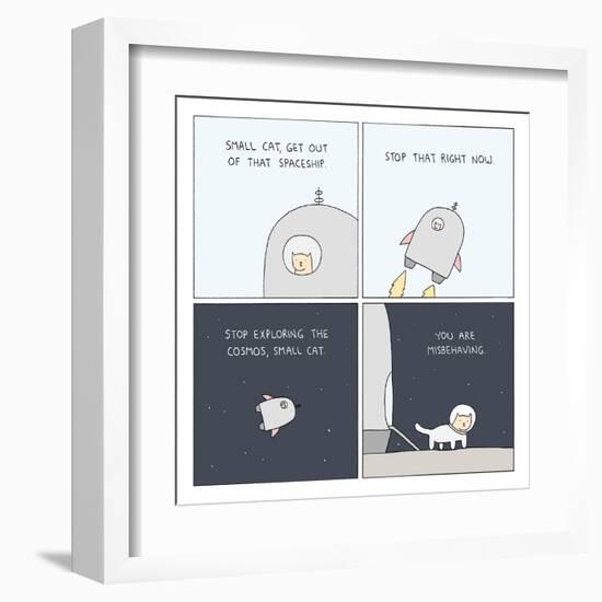 Bad Small Cat-Reza Farazmand-Framed Art Print