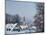 Bad Tolz Spa Town Covered By Snow at Sunrise, Bavaria, Germany-Richard Nebesky-Mounted Photographic Print