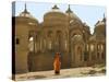 Bada Bagh with Royal Chartist and Finely Carved Ceilings, Jaisalmer, Rajasthan, India-Keren Su-Stretched Canvas