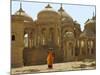 Bada Bagh with Royal Chartist and Finely Carved Ceilings, Jaisalmer, Rajasthan, India-Keren Su-Mounted Photographic Print