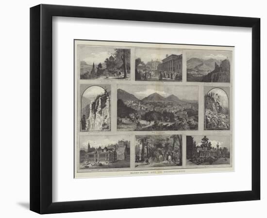 Baden-Baden and its Neighbourhood-null-Framed Giclee Print