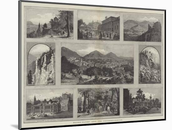 Baden-Baden and its Neighbourhood-null-Mounted Giclee Print