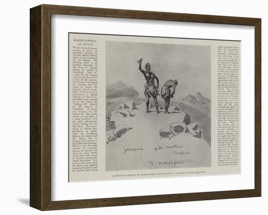 Baden-Powell as Artist-null-Framed Giclee Print