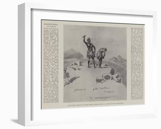 Baden-Powell as Artist-null-Framed Giclee Print