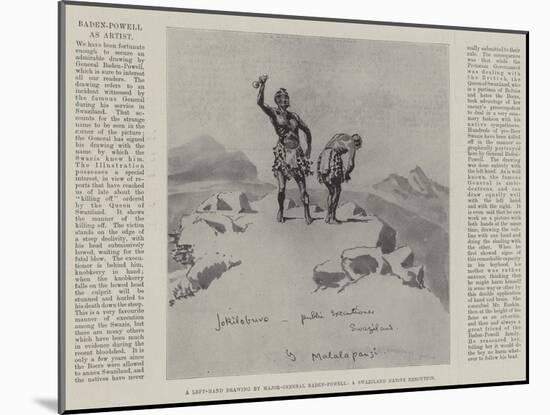 Baden-Powell as Artist-null-Mounted Giclee Print