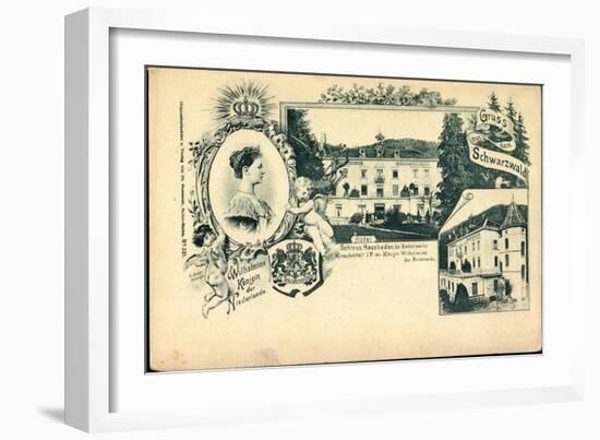Badenweiler, Schloss Hausbaden, Königin Wilhelmine-null-Framed Giclee Print