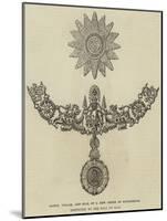 Badge, Collar, and Star of a New Order of Knighthood Instituted by the King of Siam-null-Mounted Giclee Print