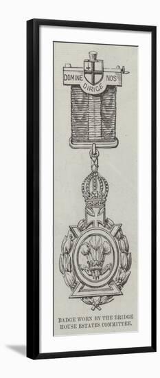 Badge Worn by the Bridge House Estates Committee at the Opening of the Tower Bridge-null-Framed Giclee Print