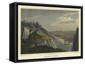 Badger Catching-Henry Thomas Alken-Framed Stretched Canvas