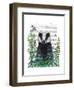 Badger In The Garden-Fab Funky-Framed Art Print