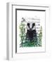 Badger In The Garden-Fab Funky-Framed Art Print