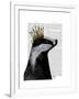 Badger King-Fab Funky-Framed Art Print