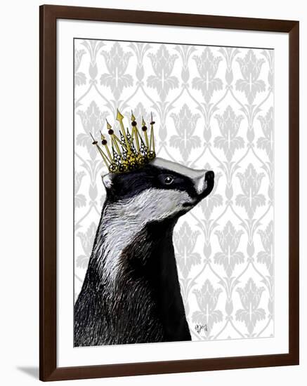 Badger King-Fab Funky-Framed Art Print