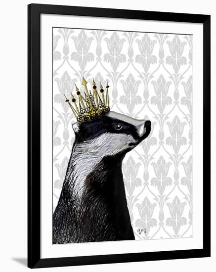 Badger King-Fab Funky-Framed Art Print