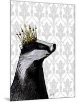 Badger King-Fab Funky-Mounted Art Print