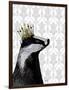 Badger King-Fab Funky-Framed Art Print