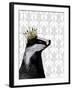 Badger King-Fab Funky-Framed Art Print