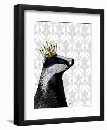 Badger King-Fab Funky-Framed Art Print