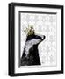 Badger King-Fab Funky-Framed Art Print