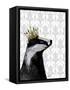 Badger King-Fab Funky-Framed Stretched Canvas