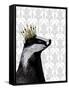 Badger King-Fab Funky-Framed Stretched Canvas