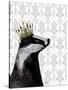Badger King-Fab Funky-Stretched Canvas