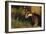 Badger (Meles Meles) Sub-Adult Beside Tree, Derbyshire, UK-Andrew Parkinson-Framed Photographic Print