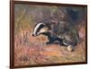 Badger, Swan, Wild Beasts-Cuthbert Swan-Framed Art Print