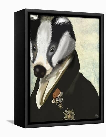 Badger the Hero-Fab Funky-Framed Stretched Canvas