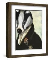 Badger the Hero-Fab Funky-Framed Art Print