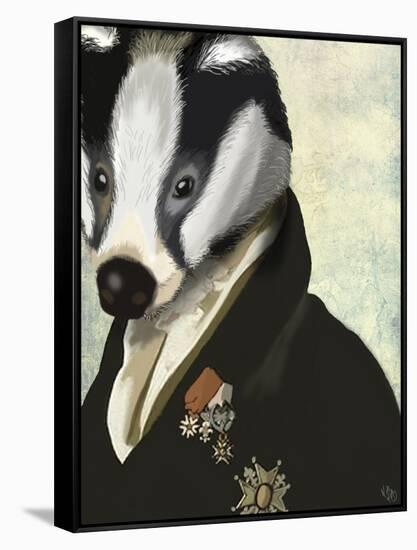 Badger the Hero-Fab Funky-Framed Stretched Canvas
