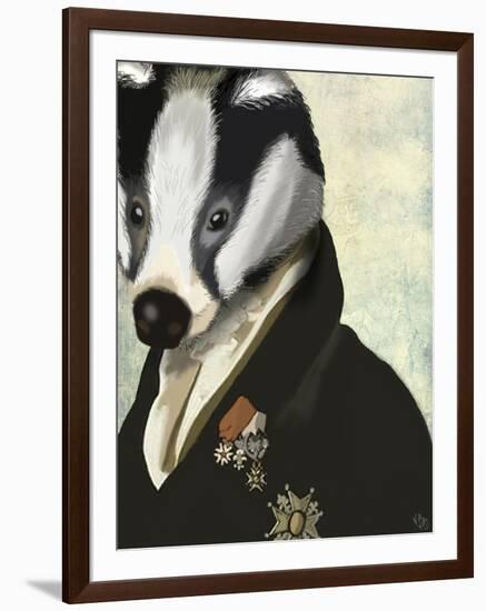 Badger the Hero-Fab Funky-Framed Art Print