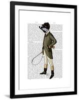 Badger the Rider Full-Fab Funky-Framed Art Print