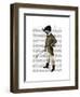 Badger the Rider Full-Fab Funky-Framed Art Print