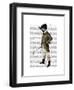 Badger the Rider Full-Fab Funky-Framed Art Print