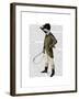 Badger the Rider Full-Fab Funky-Framed Art Print