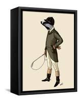 Badger the Rider Full-Fab Funky-Framed Stretched Canvas