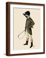 Badger the Rider Full-Fab Funky-Framed Art Print