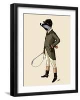 Badger the Rider Full-Fab Funky-Framed Art Print